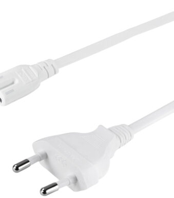 LogiLink stroomkabel, Eurostekker - 2 polige Eurokoppeling, 1,8 m, wit