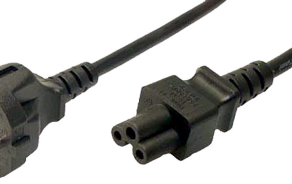 LogiLink Notebook stroomkabel, zwart, 1,8 m