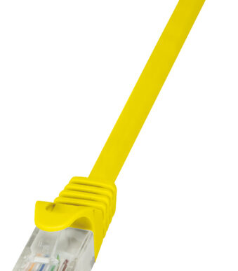 LogiLink Patchkabel, Cat. 5e, U/UTP, 0,25 m, geel