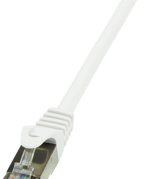 LogiLink Patchkabel, Cat. 6, F/UTP, 0,25 m, wit