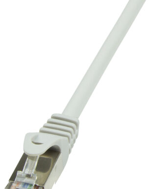LogiLink Patchkabel, Cat. 6, F/UTP, 0,25 m, grijs