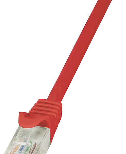 LogiLink Patchkabel EconLine, Cat. 6, U/UTP, 0,25 m, rood