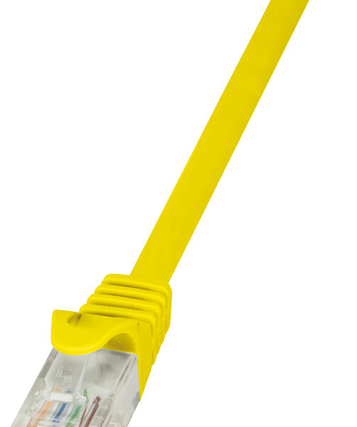 LogiLink Patchkabel EconLine, Cat. 6, U/UTP, 0,25 m, geel