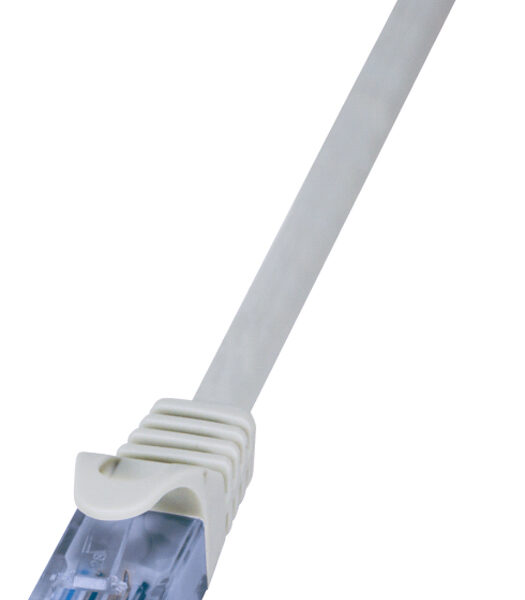LogiLink Patchkabel EconLine, Cat. 6A, U/UTP, 0,25 m, grijs