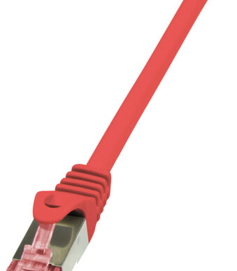 LogiLink Patchkabel, Cat. 6, S/FTP, 0,25 m, rood