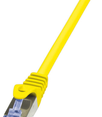 LogiLink Netwerkkabel, Cat. 6A, S/FTP, 0,25 m, geel