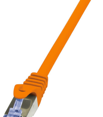 LogiLink Netwerkkabel, Cat. 6A, S/FTP, 0,25 m, oranje