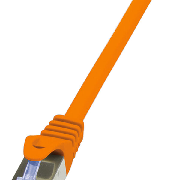 LogiLink Netwerkkabel, Cat. 6A, S/FTP, 0,25 m, oranje