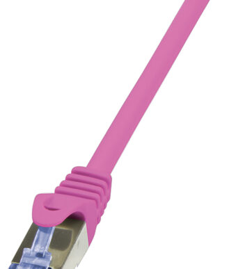 LogiLink Patchkabel, Cat. 6A, S/FTP, 0,25 m, paars