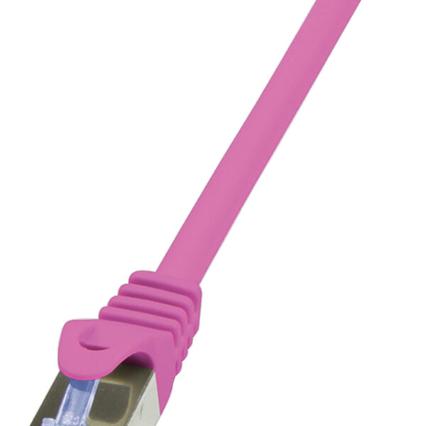 LogiLink Patchkabel, Cat. 6A, S/FTP, 0,25 m, paars