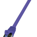 LogiLink Patchkabel, Cat. 6A, S/FTP, 0,25 m, violet