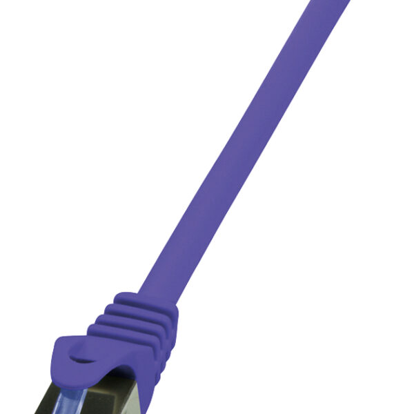 LogiLink Patchkabel, Cat. 6A, S/FTP, 0,25 m, violet