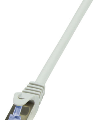 LogiLink Patchkabel PrimeLine, Cat. 6A, S/FTP, 0,25 m, grijs