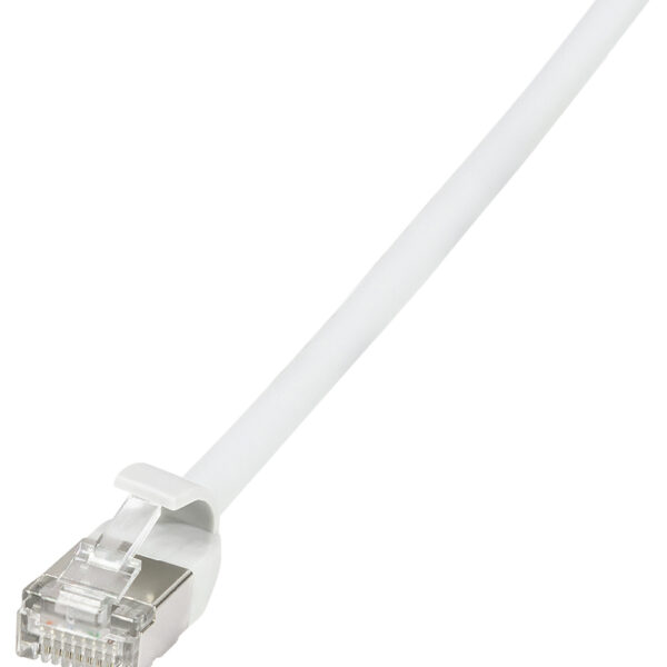 LogiLink Patchkabel Ultraflex, Cat. 6A, U/FTP, 0,3 m, wit