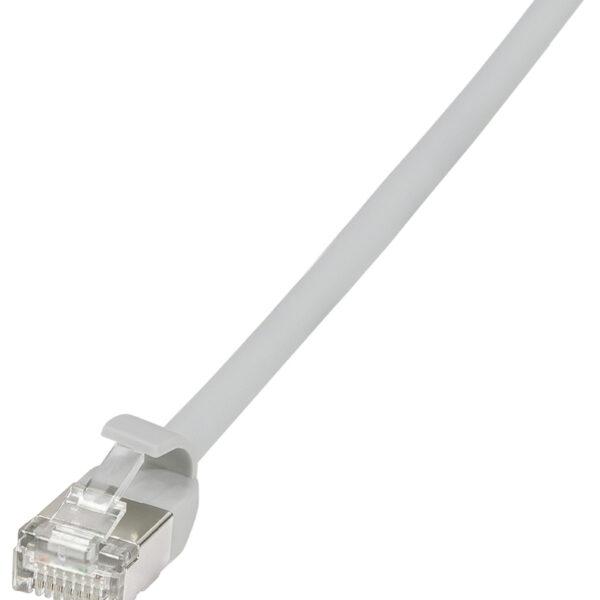 LogiLink Patchkabel Ultraflex, Cat. 6A, U/FTP, 0,3 m, grijs