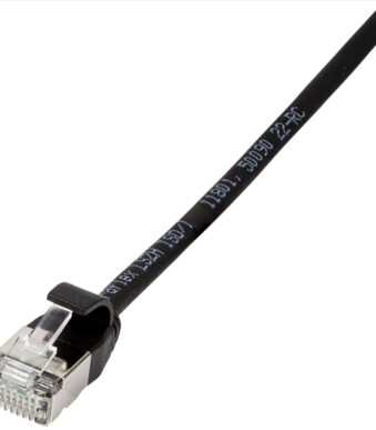 LogiLink Patchkabel Ultraflex, Cat. 6A, U/FTP, 0,3 m, zwart