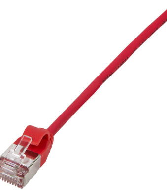 LogiLink Patchkabel Ultraflex, Cat. 6A, U/FTP, 0,3 m, rood