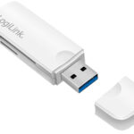 LogiLink USB 3.0 Mini Card-Reader / kaartlezer, wit