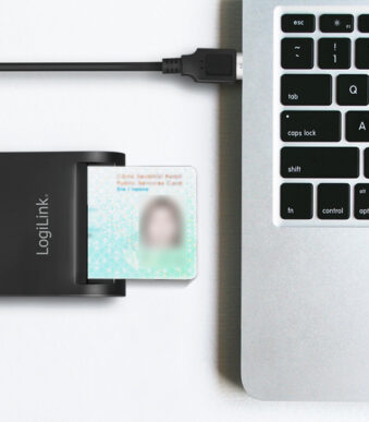 LogiLink USB 2.0 Smart-ID-cardreader, zwart