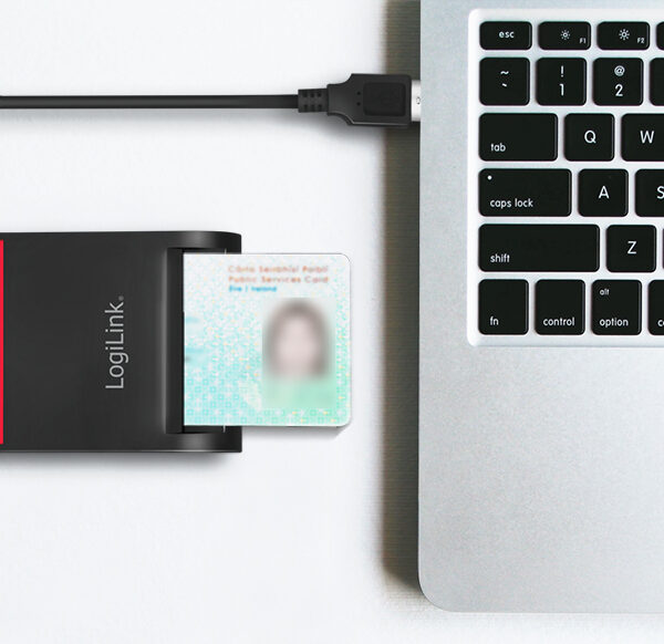 LogiLink USB 2.0 Smart-ID-cardreader, zwart
