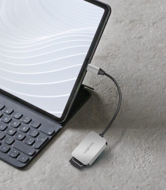 LogiLink USB-C 3.2 Gen 1 Dual-cardreader, van aluminium