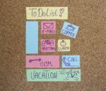 RNK Verlag rol zelfklevende memo's in afroller, recycle-geel, 60 mm x 10 m