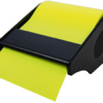 RNK Verlag rol zelfklevende memo's in afroller, brilliant-geel, 60 mm x 10 m