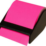 RNK Verlag rol zelfklevende memo's met afroller, neon-roze