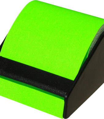 RNK Verlag rol zelfklevende memo's in afroller, neon-groen, 60 mm x 10 m