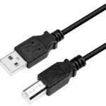 LogiLink USB 2.0 kabel, USB-A - USB-B stekker, 2,0 m, zwart
