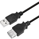 LogiLink USB 2.0 verlengkabel, zwart, 2,0 m
