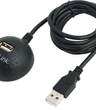 LogiLink USB 2.0 verlengkabel, met Docking Station, 1,5 m