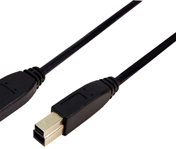 LogiLink USB 3.0 kabel, USB-A - USB-B stekker, 1,0 m, zwart