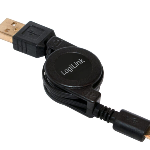 LogiLink Micro USB OTG aansluitkabel, USB-A - Micro USB, 0,75 m
