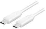 LogiLink USB 3.1 kabel, USB-C - USB-C stekker, 0,5 m, wit