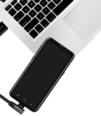 LogiLink USB 2.0 kabel, USB-A - USB-C stekker, 0,3 m, zwart