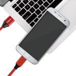 LogiLink USB 2.0 kabel, USB-A - Micro-USB stekker, 0,3 m, rood