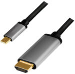 LogiLink USB kabel, USB-C - HDMI-A stekker, 1,8 m