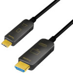 LogiLink USB-C AOC hybride glasvezelkabel, 4K/60Hz, 10 m
