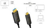 LogiLink USB-C AOC hybride glasvezelkabel, 4K/60Hz, 10 m