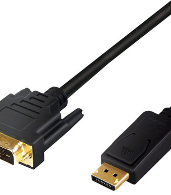 LogiLink DisplayPort - DVI adapterkabel, zwart, 1,0 m