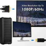 LogiLink DisplayPort - DVI adapterkabel, zwart, 1,0 m