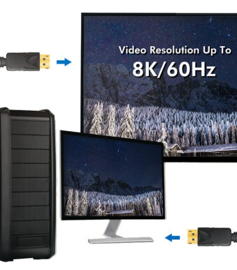 LogiLink DisplayPort 1.4 aansluitkabel, 5,0 m, zwart