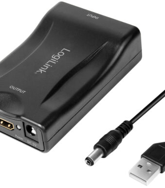 LogiLink Scart - HDMI Video-converter, zwart
