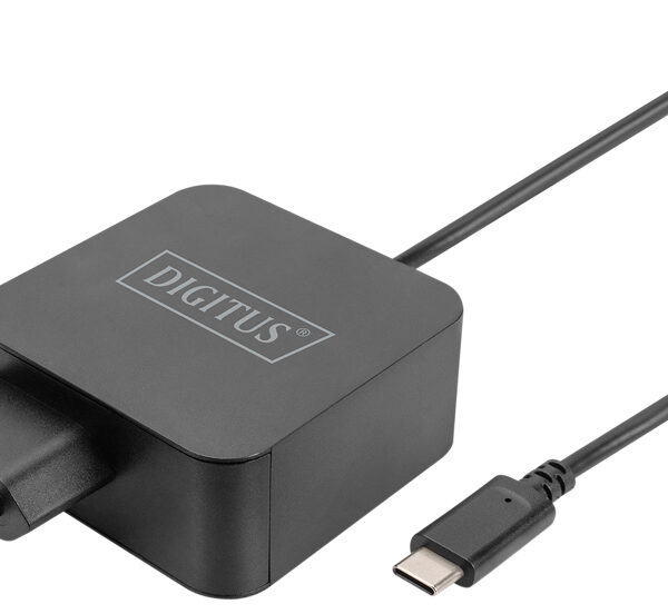 DIGITUS Notebook-oplader USB-C, 65 Watt, zwart