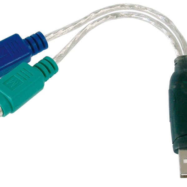DIGITUS USB 1.1 - 2 x PS/2 adapterkabel, 180 mm