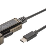 DIGITUS USB 2.0 adapter, USB-C - RS232, zwart