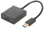 DIGITUS USB 3.0 - HDMI Video adapter, zwart