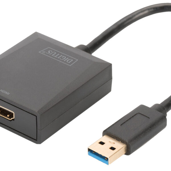 DIGITUS USB 3.0 - HDMI Video adapter, zwart