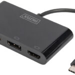 DIGITUS USB-C 3in1 Triple monitor-adapter (HDMI, DP, VGA)
